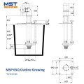 40 hp 65 mm Outlet Industrial vertical vertical eje bomba de suspensión centrífuga para minería de estanques